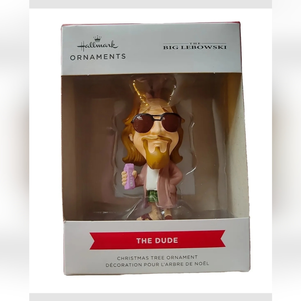 Hallmark "The Big Lebowski" "The Dude" Big Head Christmas Ornament NEW